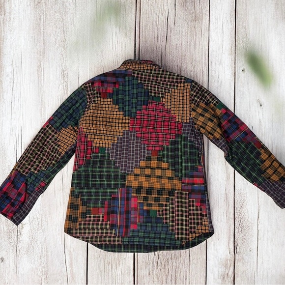 Vintage Patchwork Jacket Women’s Quilted Reversible Cottagecore Chore Coat Sz S - Picture 2 of 8